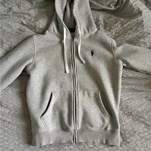 Ralph Lauren Grey Zip-Up Hoodie